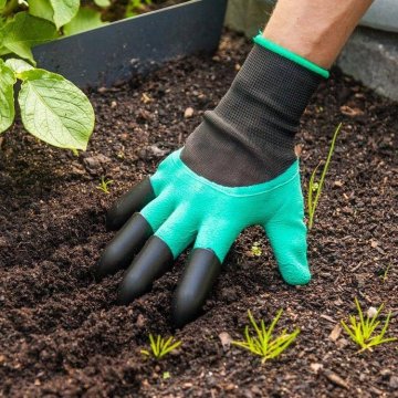 Záhradnícke rukavice s drápmi
